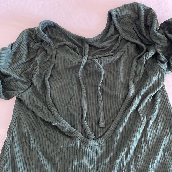 Forever 21 dark green dress - Picture 3 of 4